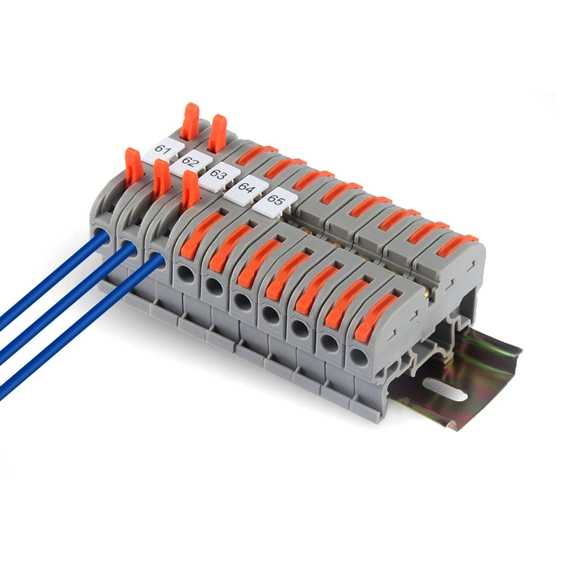 Jut19 Electrical Wire Connector DIN Rail Terminal Block