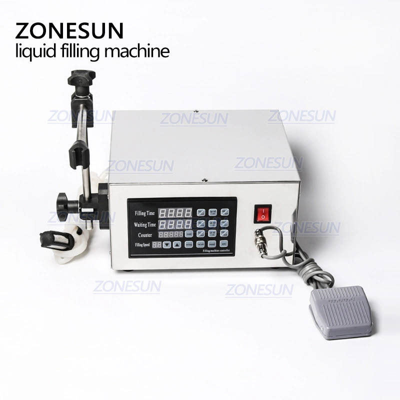 Zonesun Ck-280 Magnetic Pump Filler Liquids Density Water Bottling Equipment for Perfume Beverage