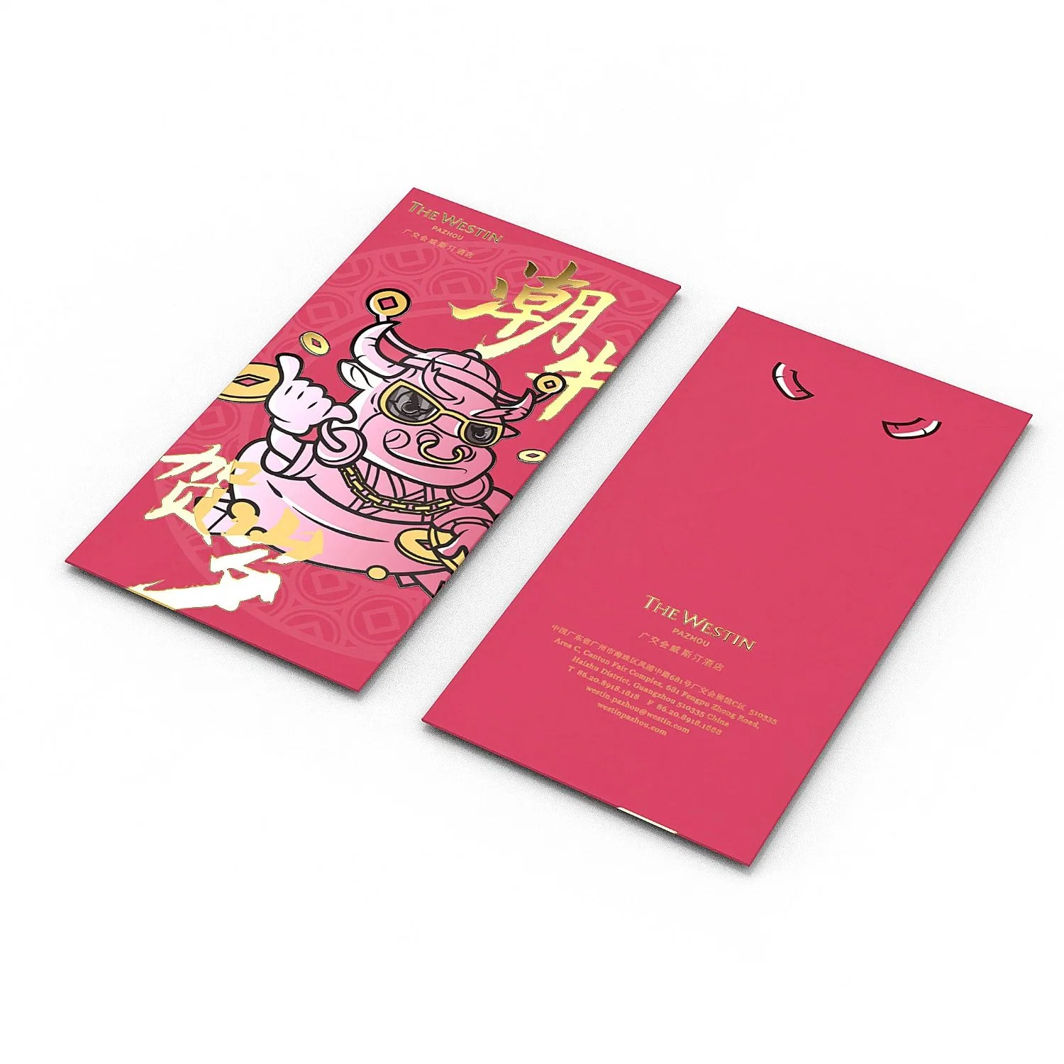 Boda China y Festival Hot Stamping papel sobre Red Packets