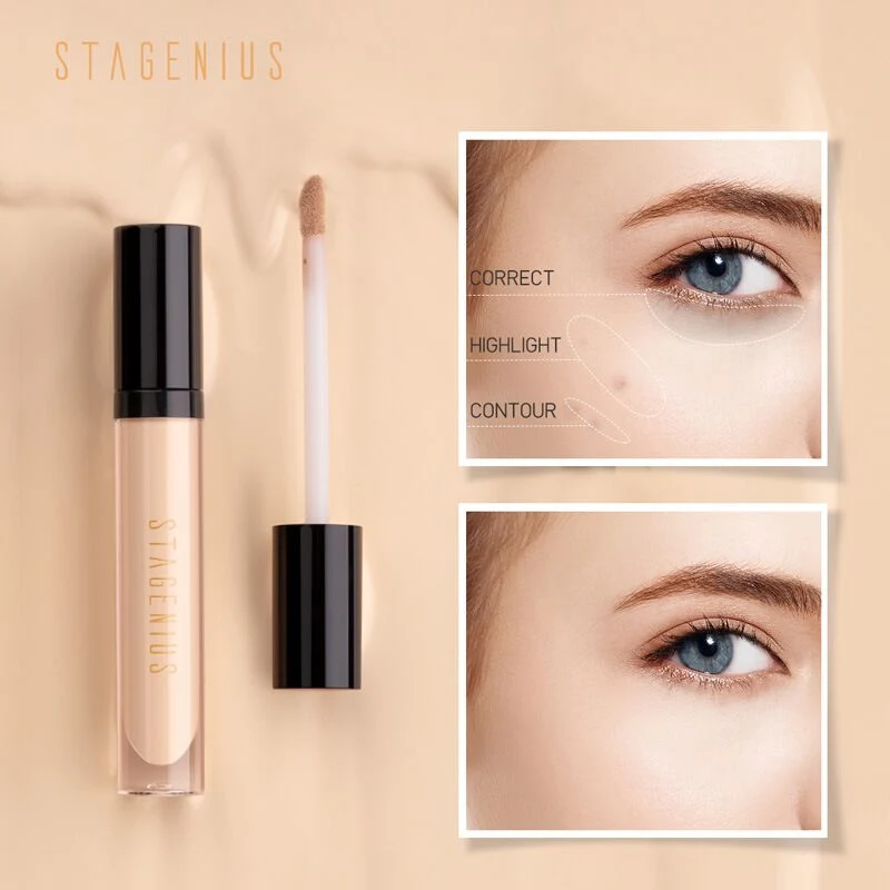 Stagenius Medium&amp;High Liquid Concealer, Light&amp;Silky, Natural&amp;Flawless, Langlebig Wasserdicht