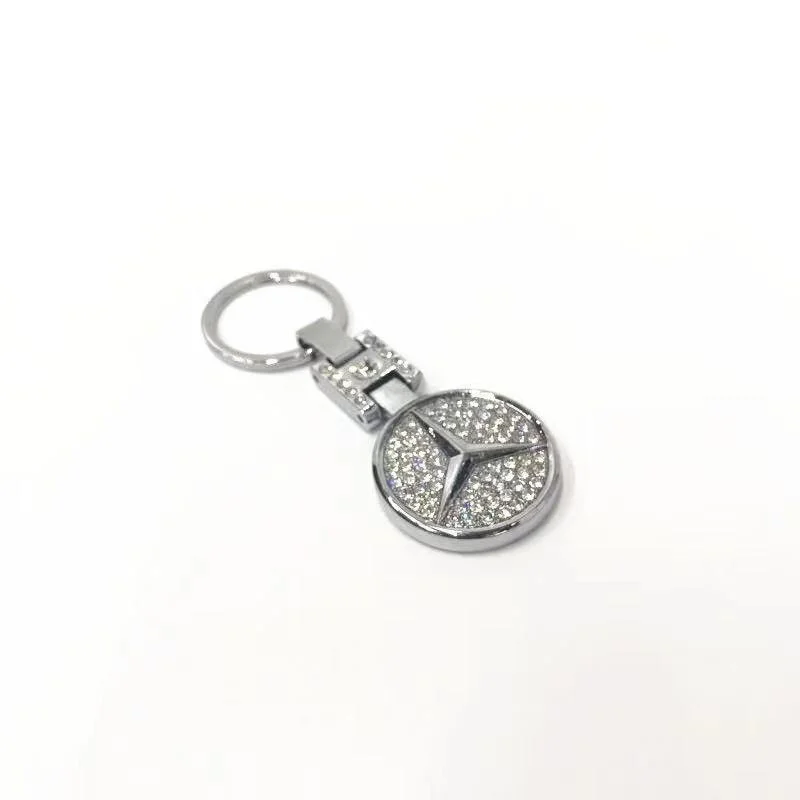 Key Ring Drilling Car Key Bag Ring Pendant Car Logo Metal Key Ring Pendant