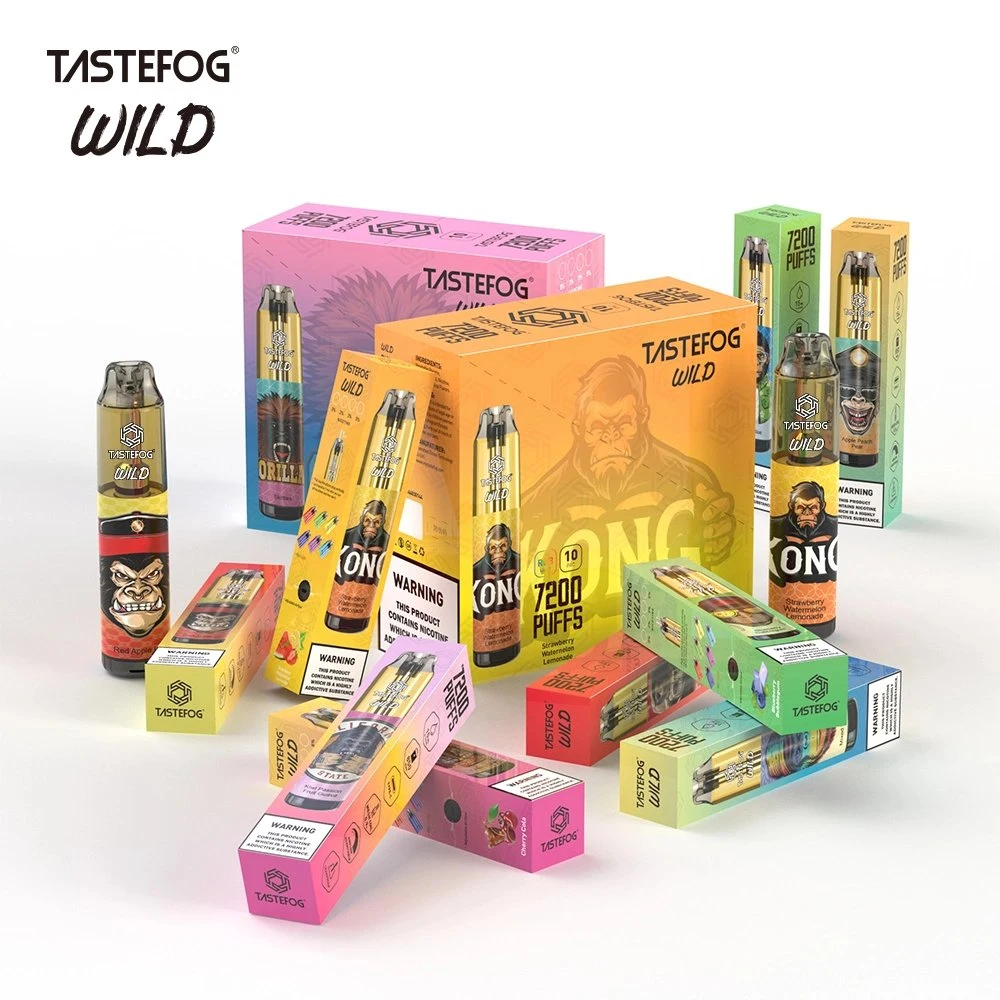 VAPE 7200 Puff Tastefog Wild E Cigarette Randm Vaina de tornado