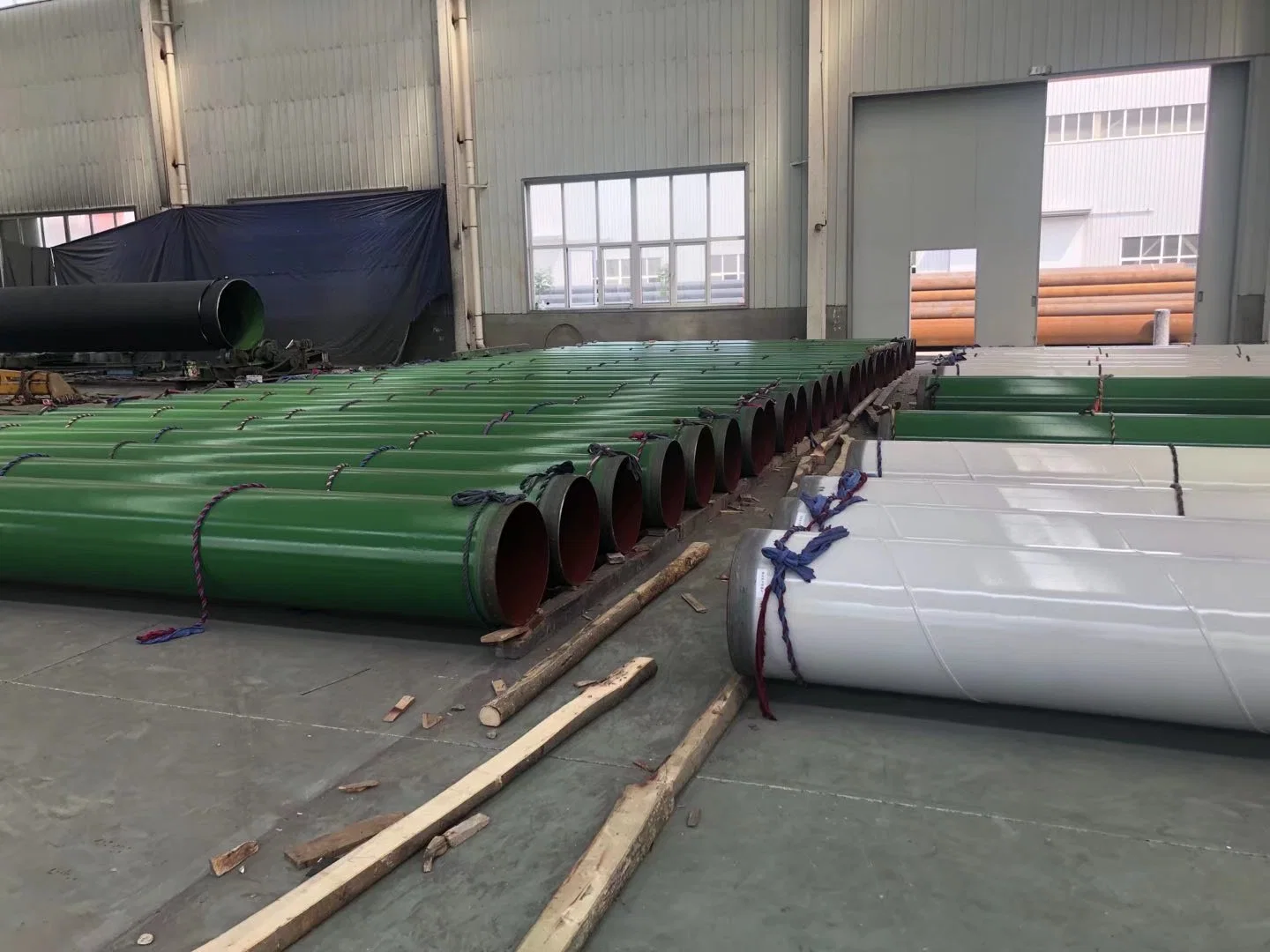 Fbe-Epoxy Coated Pipes with Internal & External Steel Pipes of Factory