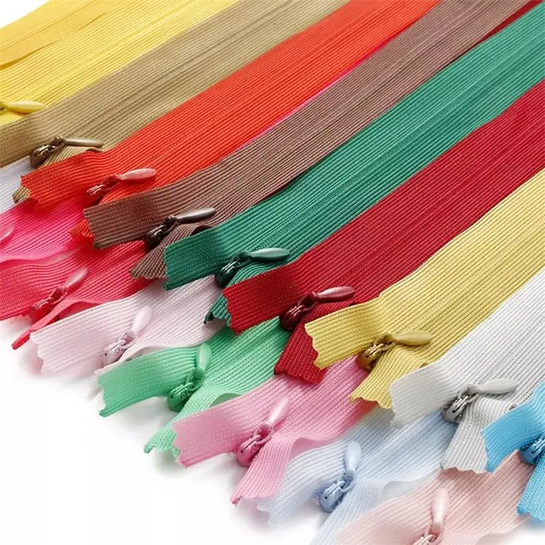 Custom High quality/High cost performance Wholesale/Supplier High quality/High cost performance Colors 3# Invisible Nylon Zipper Close-End for Dress Sewing Clothing Garment