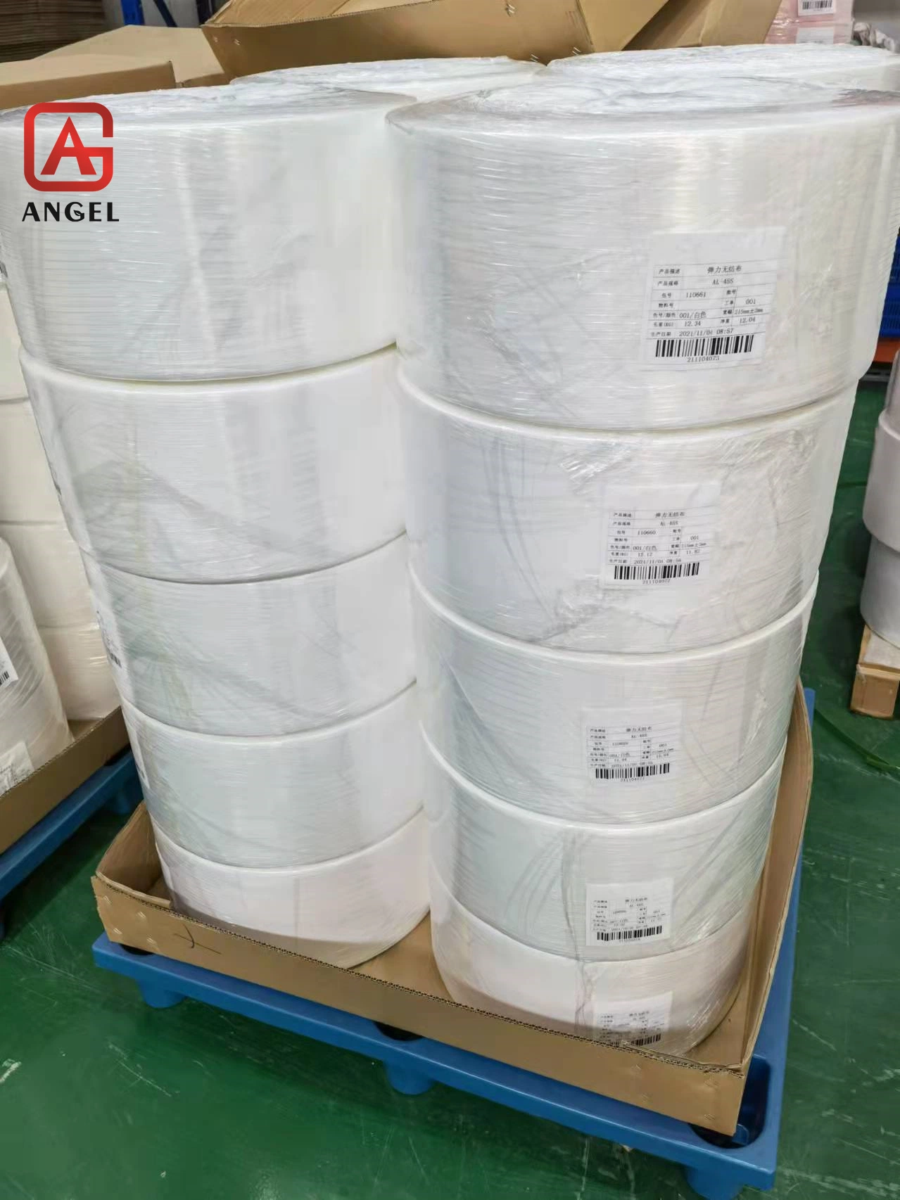 La máscara de venta al por mayor y las toallitas húmedas Spunlace Nonwoven tejido elástico Stretch