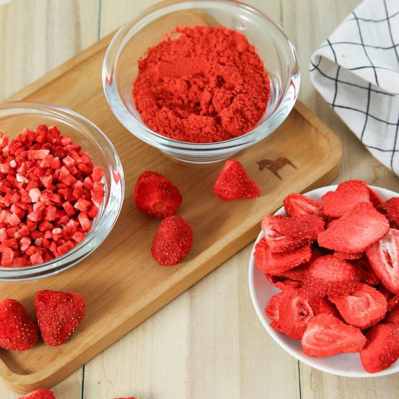 Factory Wholesale/Supplier Dried Strawberries Whole/Slice/Dice/Powder Organic Snack Freeze Dried Strawberry