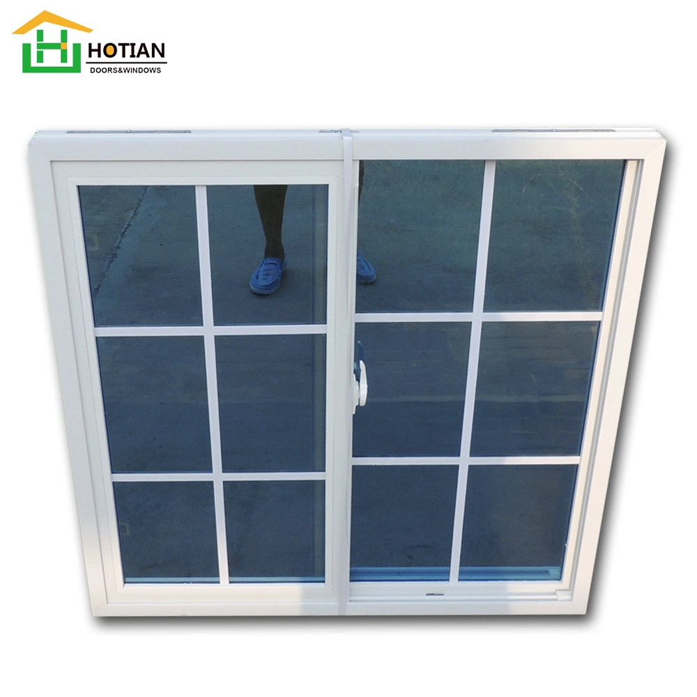 Double Sliding PVC Windows Custom Design PVC Plastic Windows and Doors Manufacture