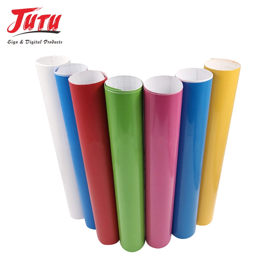 Jutu 120-140g Backing Paper Application on a Wide Variety of Substrates Colored Vinyl for Bottled Beverage