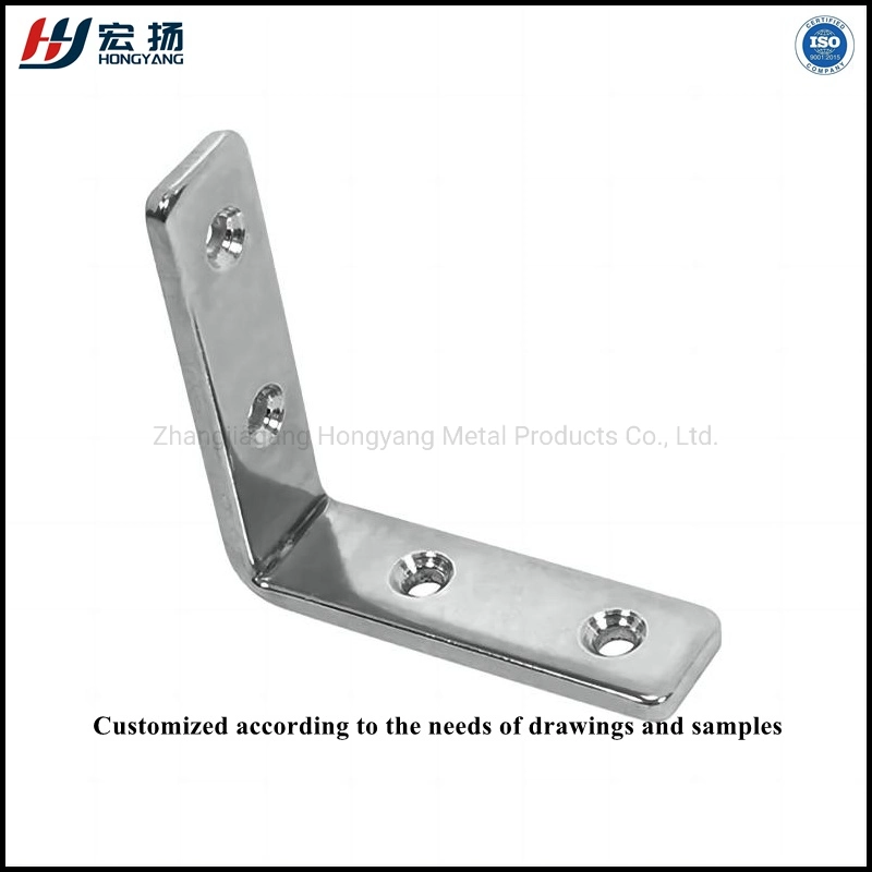 Furniture Hardware L Shape Steel Flat Angle Bracket Iron Metal Cabinet Frame Corner Bracket Fastener