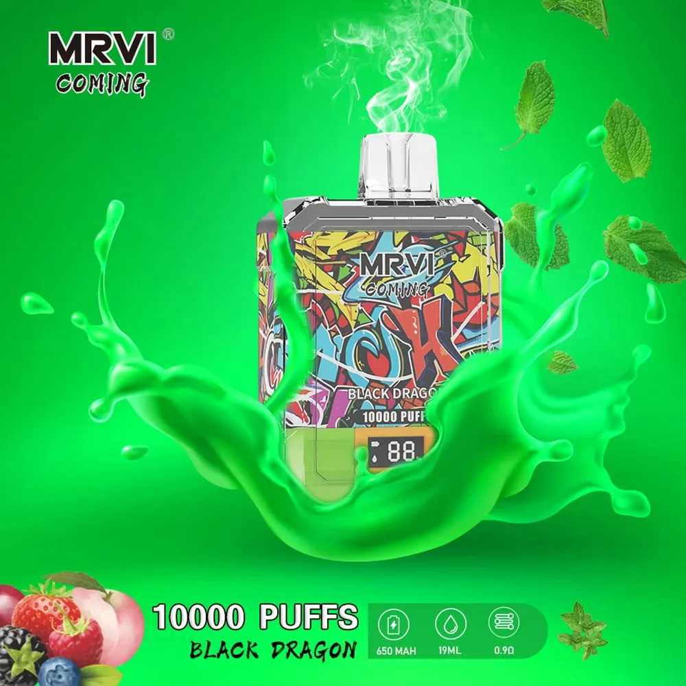 Mrvi Coming 10000 Puffs Zbood White Label fruta de nicotina cero Flavor 9500/12000/15000/10000 Seabar Lion Electronic CIG desechable VAPE