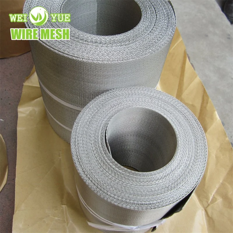 304 316 Stainless Steel Rtdw Wire Mesh Filter Belt for Extruder Mesh Belt Wire Cloth Reverse Dutch Weave Mesh Belt Polyester Fabric