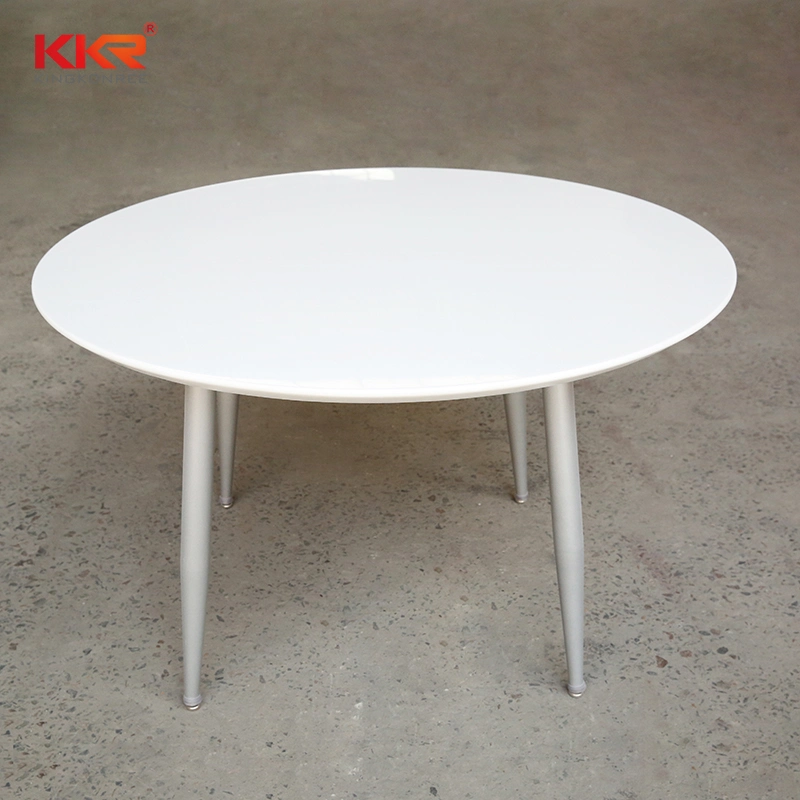 Artificial Stone Coffee Blue Fast Food Table Hotel Furniture Dinging Tables Top