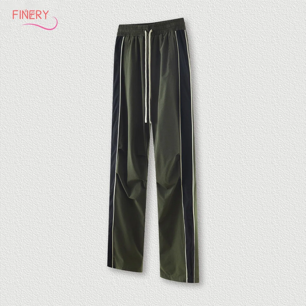 Side Bone Panels Side Woven Trousers Street Loose Fashion Brand Paratrooper Pants Men