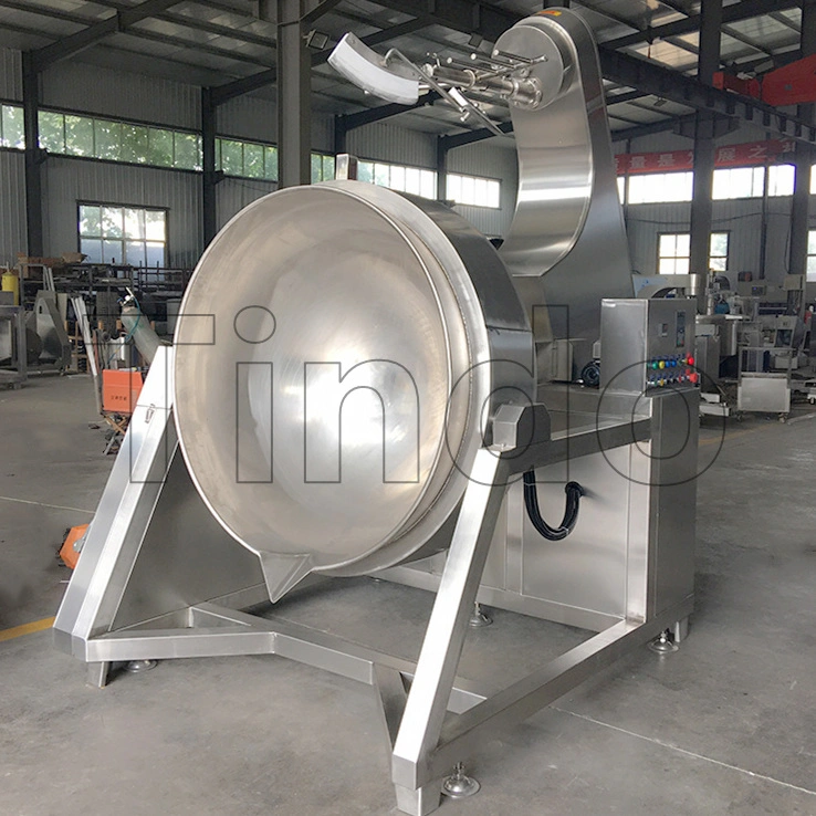 Stainless Steel 50L/100L/200L/300L/400L/500L/600L Food Mixing Cooking Jacket Kettle with Agitator Industrial Porridge Soup Boiler