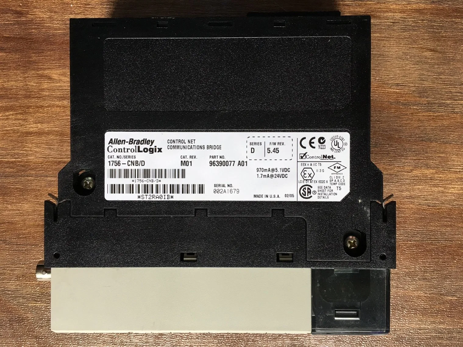 Allen-Bradley Controller Logix Module 1756-Cnb E-Version