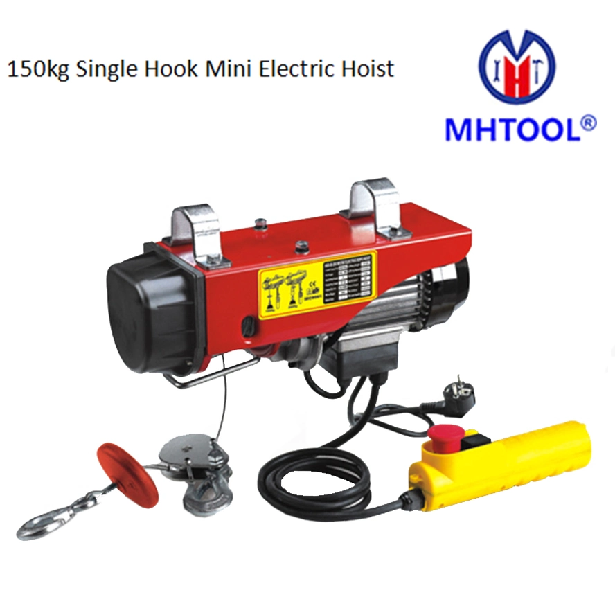 150kg Single Hook Mini Wire Hoist for Wall Jib Crane