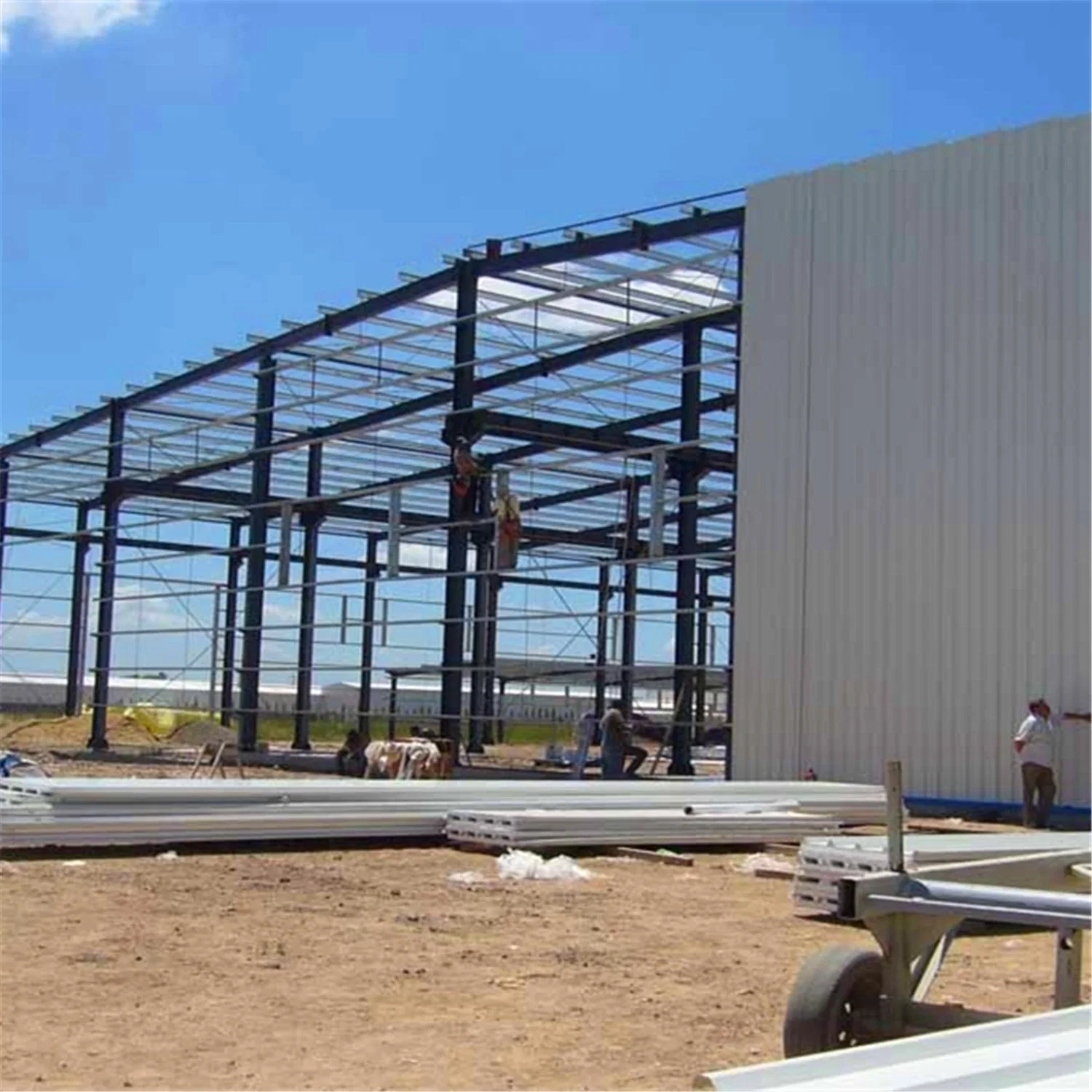 Montaje rápido Construcción de estructura de acero prefabricado para taller de almacén