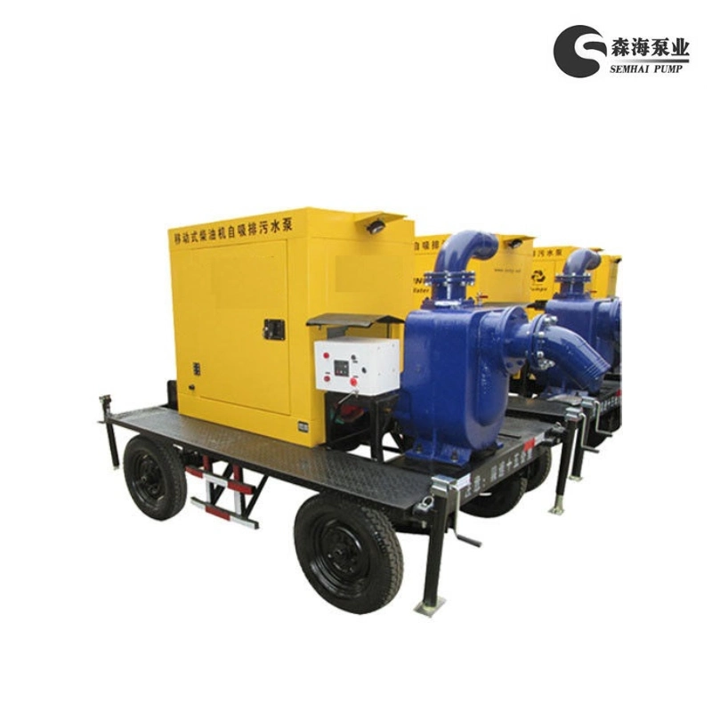 Movable Diesel Engine Driven Self-Priming Trash Pump