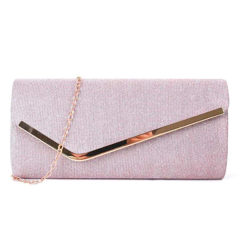 Stylish Women's Dinner Metal Accessories Flip Top Dress Clutch Bag