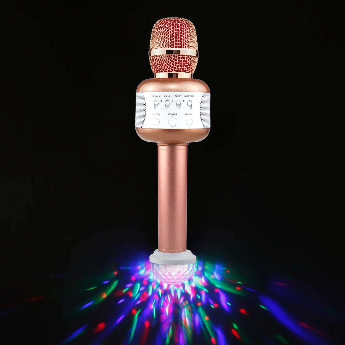 E106 Karaoke Microphone, Support USB MP3 and USB Disco Light