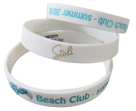 Custom Printed Logo USB etc Various Occasions Silicone Wristband (YB-WR-02)