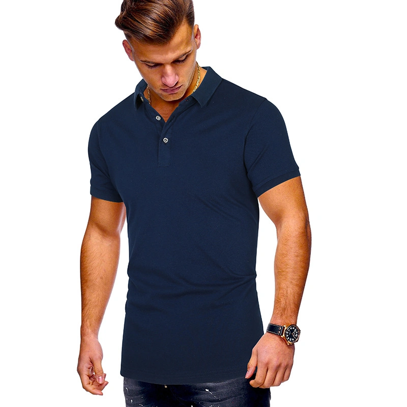 OEM Wholesale/Supplier Custom Logo Plain Blank Gym Clothes Quick Dry Fit Shirts Original Cotton Polo T Shirt for Men