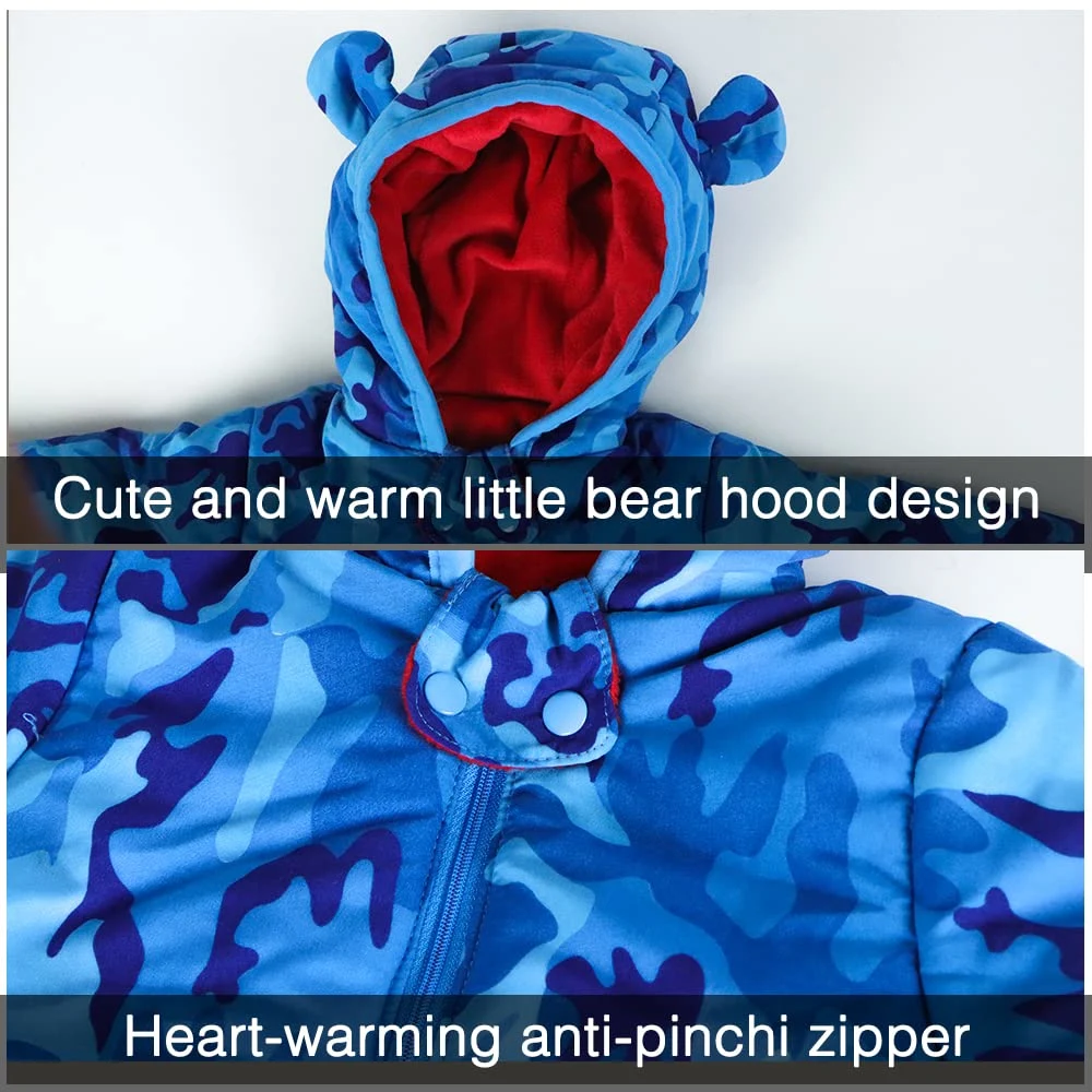 Suit Baby Snowsuit 0-3 Months Down Jacket Jumpsuit Infant Onesie Winter Outwear