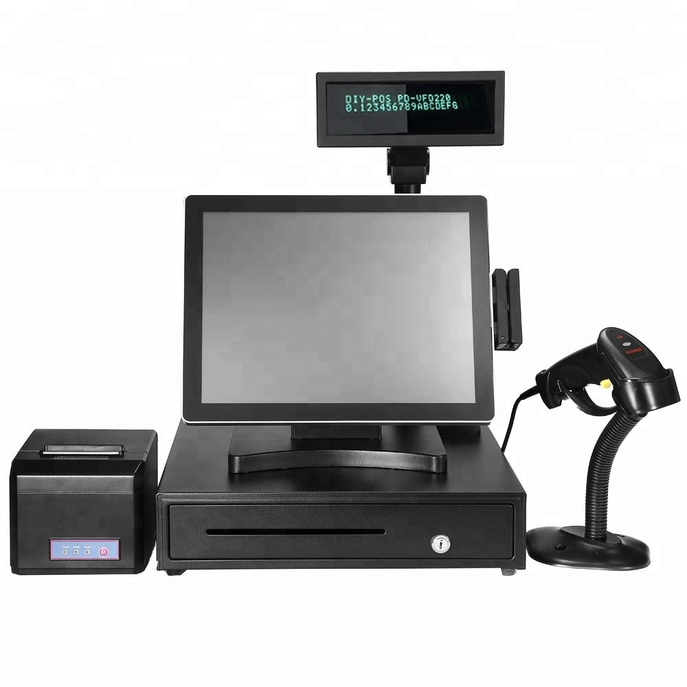 Nice POS System 15 Inch Touch Screen Billing Machine/All in One POS/ Restaurant Cash Register