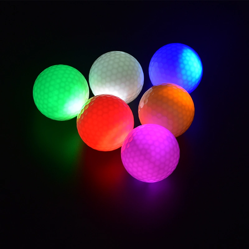 Crecer en la noche oscura de Rebote alto LED personalizados bolas pelotas de golf