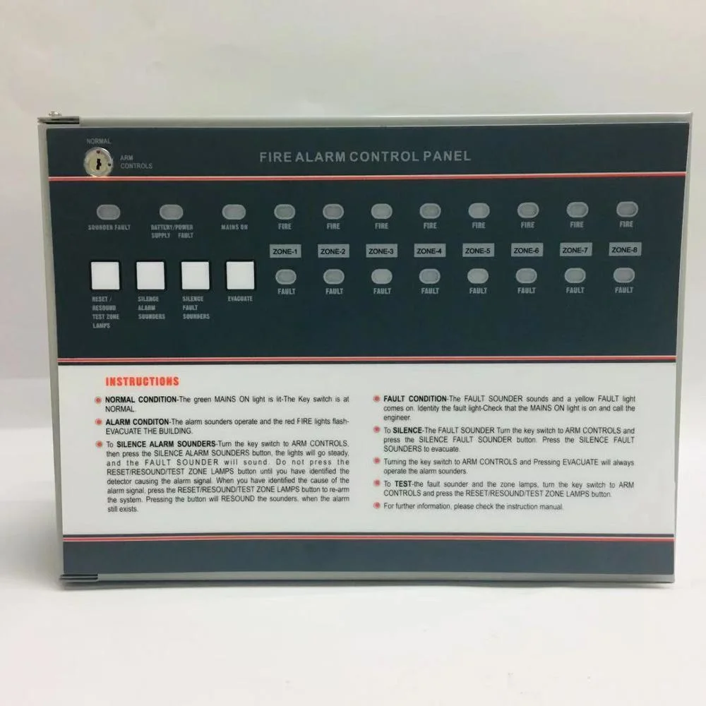 The Fashion High Quality Easy Control Conventional Fire Alarm Control Panel