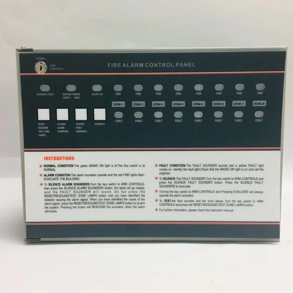 The Fashion High quality/High cost performance  Easy Control Conventional Fire Alarm Control Panel