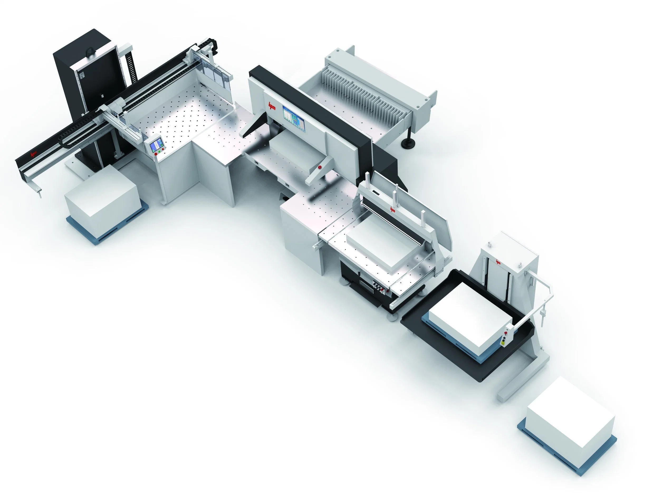 Control de programas Equipo de Alta velocidad sistema automático de corte de papel para Impresión