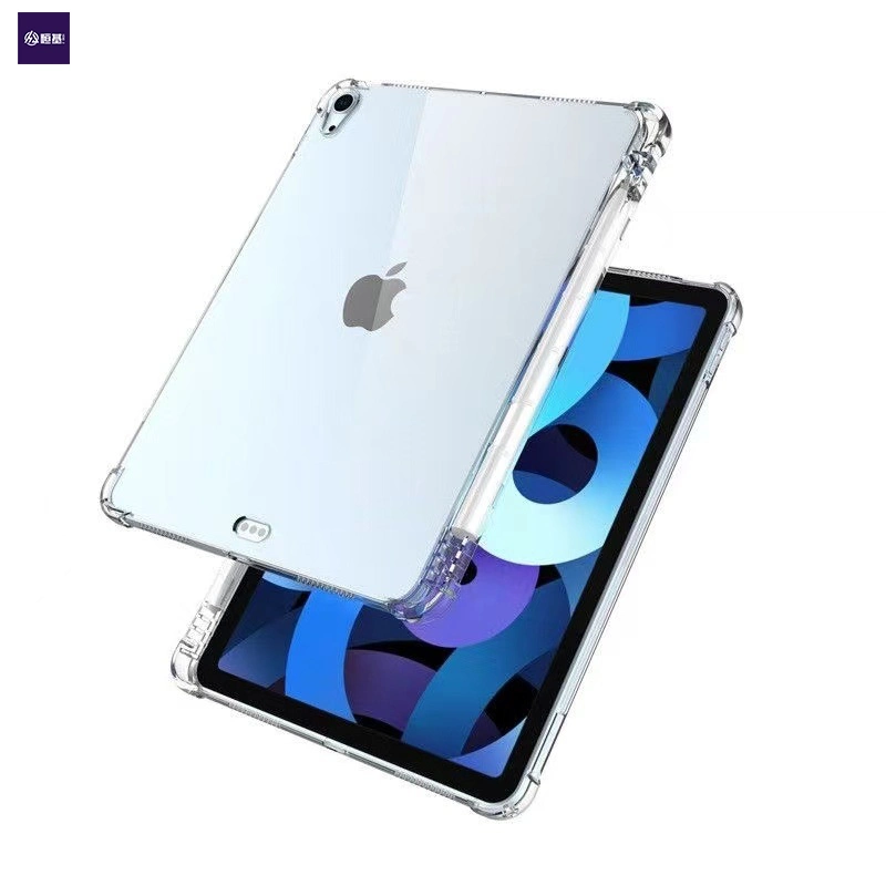 iPad/Air/PRO9.7-11inch 2023 Transparent Shockproof Protective Tablet Case Cover with Pencil Holder