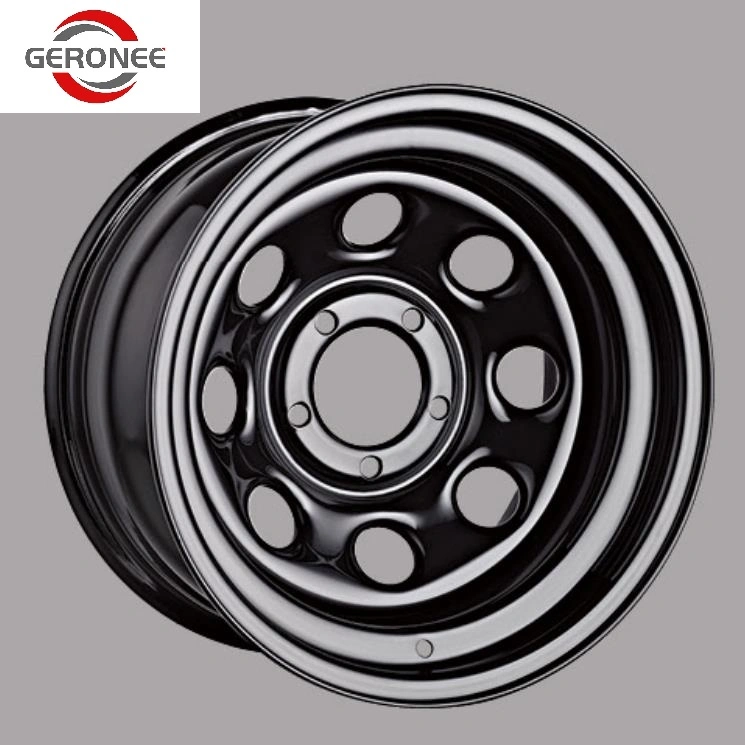 8 Spoke 12 13 14 Inch off-Road 4X4 Steel Wheel Rim 12X4 13X4.5 13X5.5 14X6.0 14X7.0 4X4 Steel Rims for 4X4 Jeep off Road Mt Tire Use