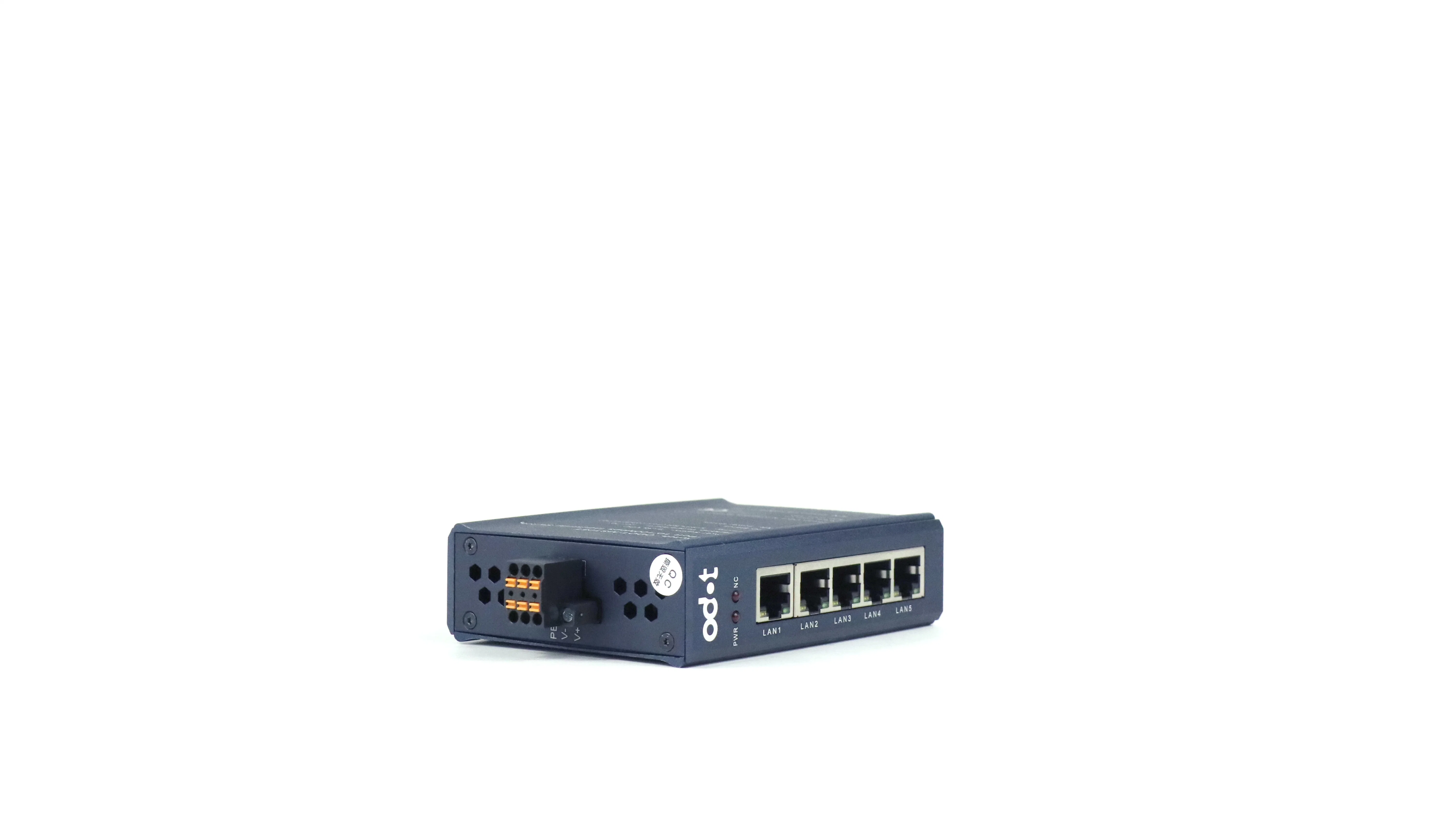 Automation Industrial Switch Unmanaged Ethernet Switch Aluminum Alloy Case, 5 Ethernet Ports, 1000Mbps, 3-Year Warranty, -20&ordm; C - 70&ordm; C