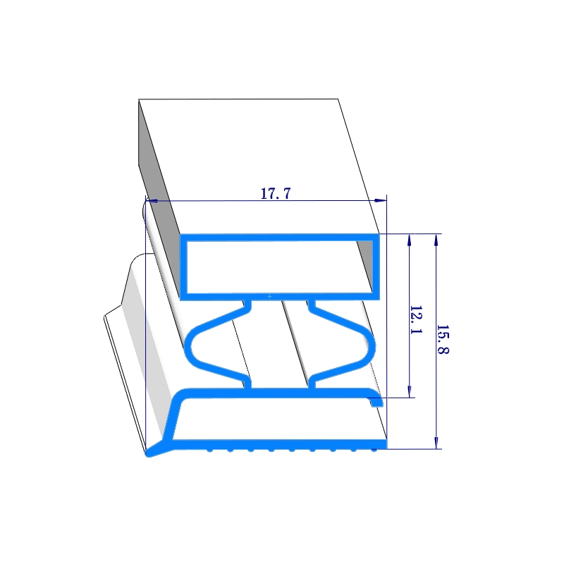 Hot Selling Customize Fridge Door Magnetic Plastic Gasket PVC Seal Strip