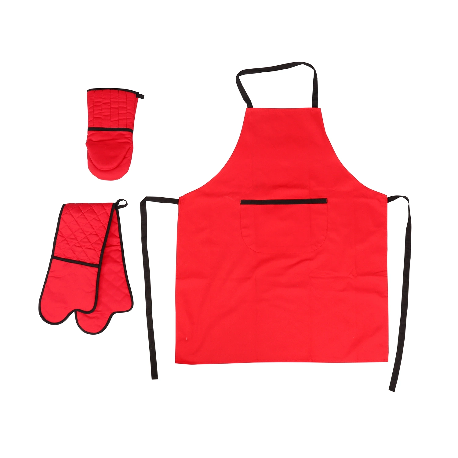 Apron, Heat Resistant Oven Glove and Double Oven Glove