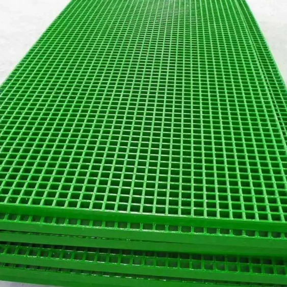 1.5" Glass Fiber Grating FRP Fiberglass Molded Mesh Sheet for Floor / Chemical Industry