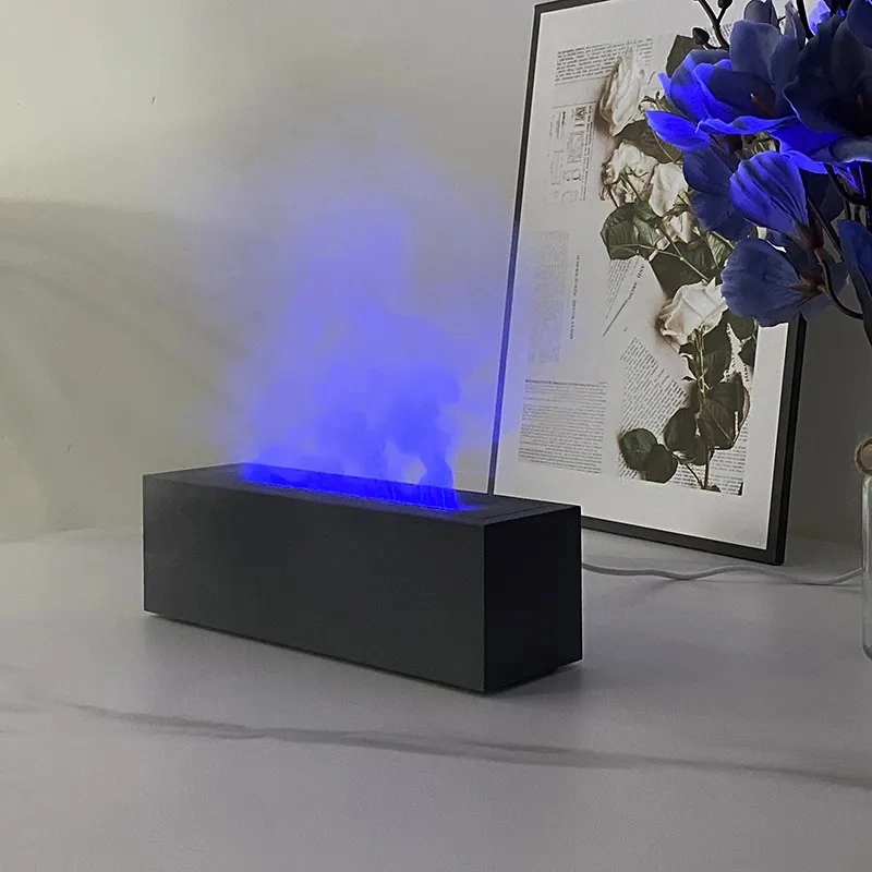 5V USB Ultrasonic Portable Fire Flame Air Humidifier for Home Office