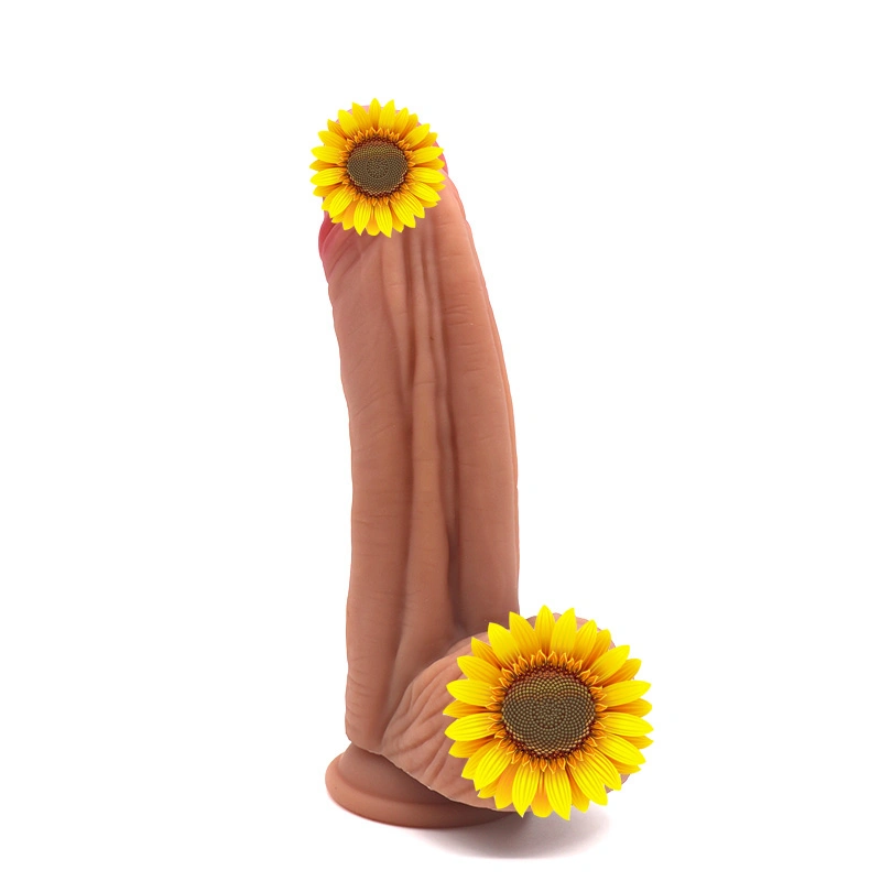 9.84"Realistic Dildo Feels Like Skin, Soft Silicone Huge Penis with Strong Suction Cup, Dildo with Balls Lifelike Fake Penis, Stimulated Sex Toy for Women