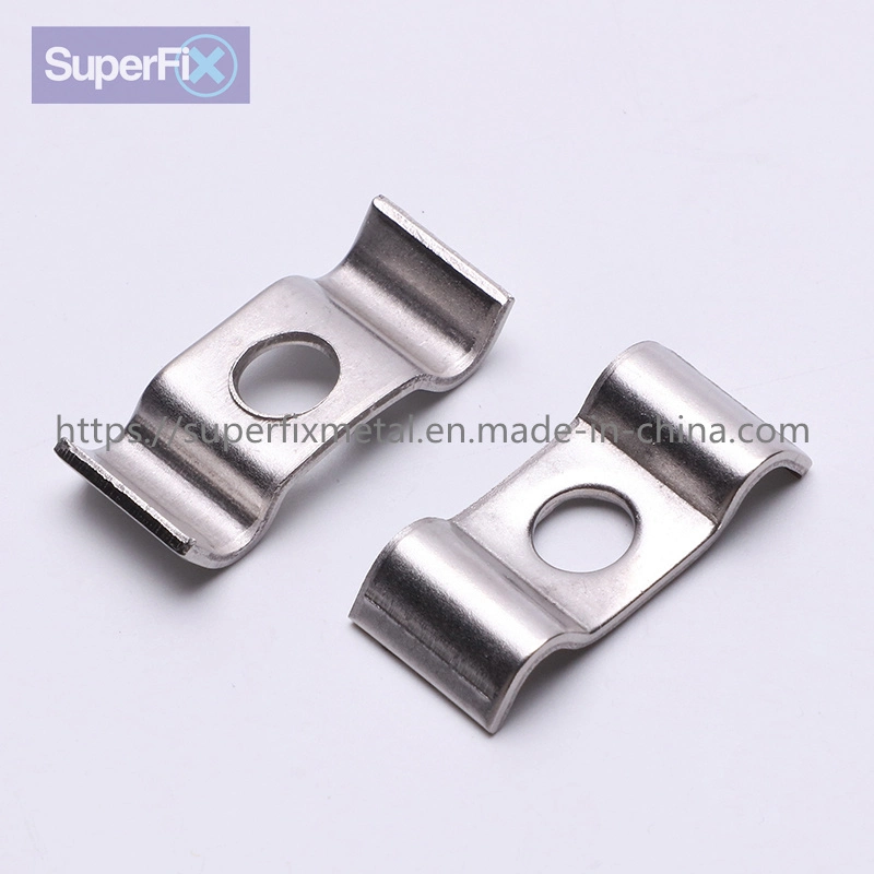 M-Type Stainless Steel Double Line Clamps Instrument Line/Wire/Tubing/Gas Pipe Cable Clamp Building Installation Fixed Clip