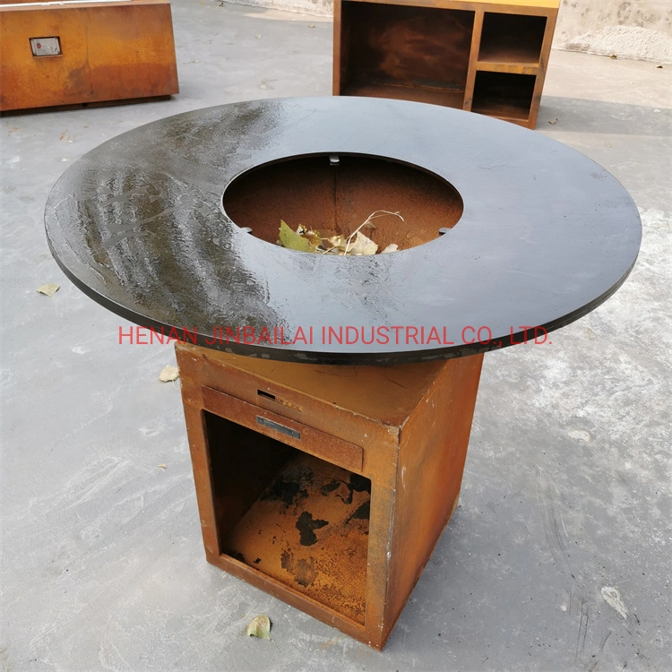 Wholesale/Supplier Outdoor Corten Metal Fire Pit Barbecue Grill BBQ