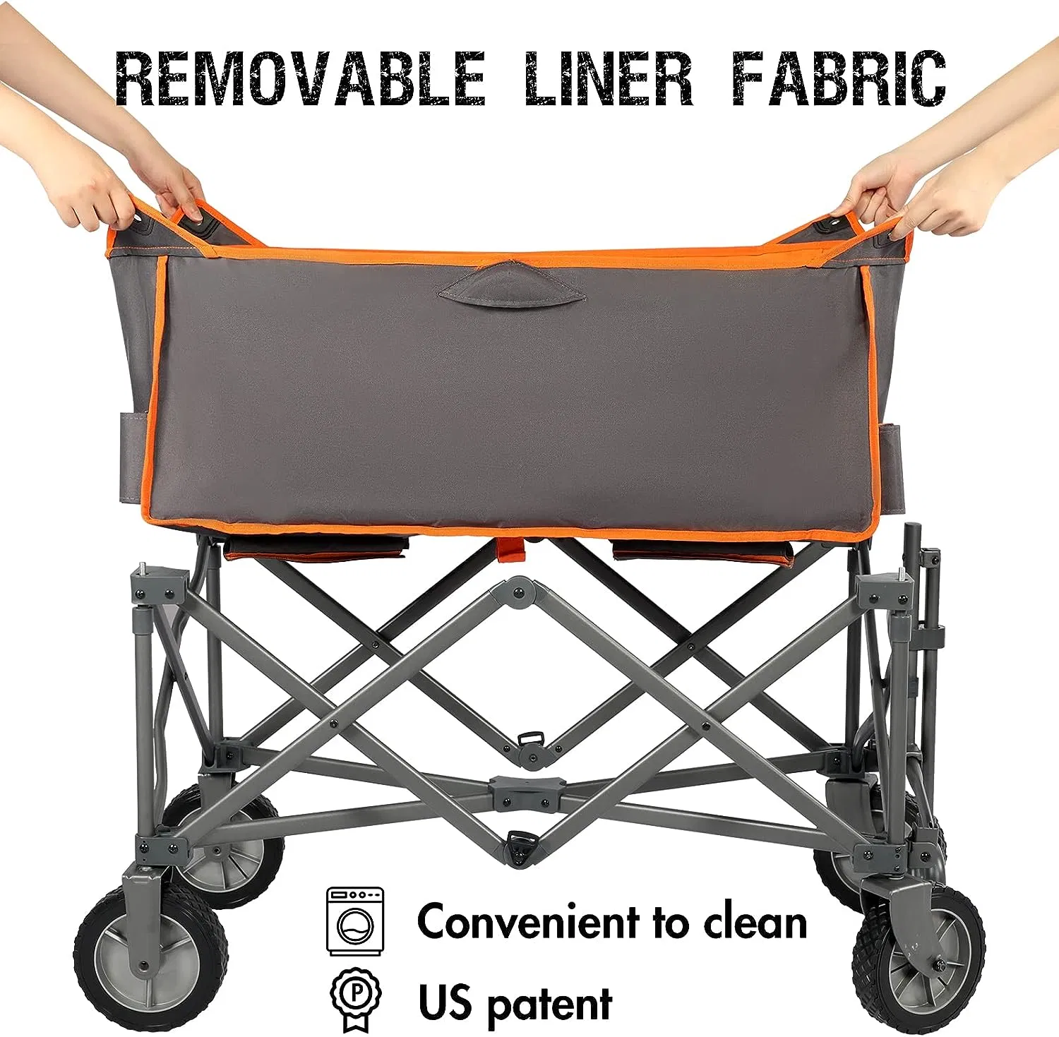 Collapsible Folding Wagon Utility Cart for Camping