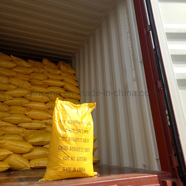 Flocculating Agent Water Treatment Light Yellow Powder Poly Aluminum Chloride