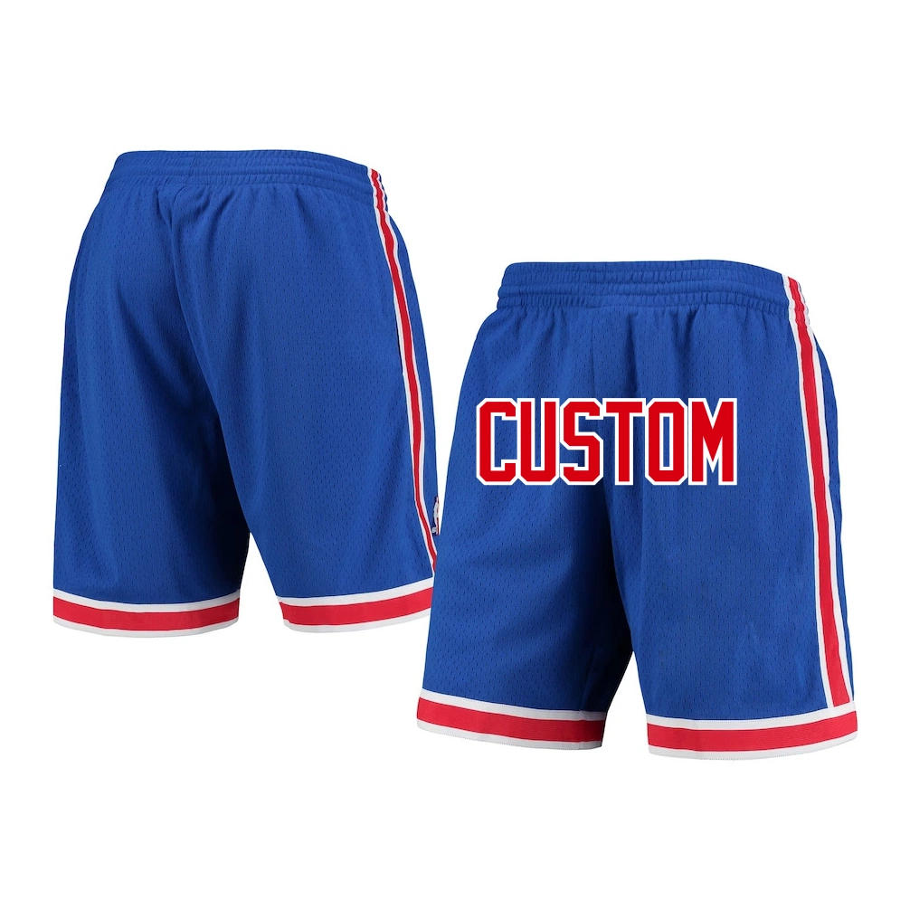 Maillot de basket personnalisé Throwback Vintage Retro Mesh Shorts Sublimation Broderie Shorts pour hommes