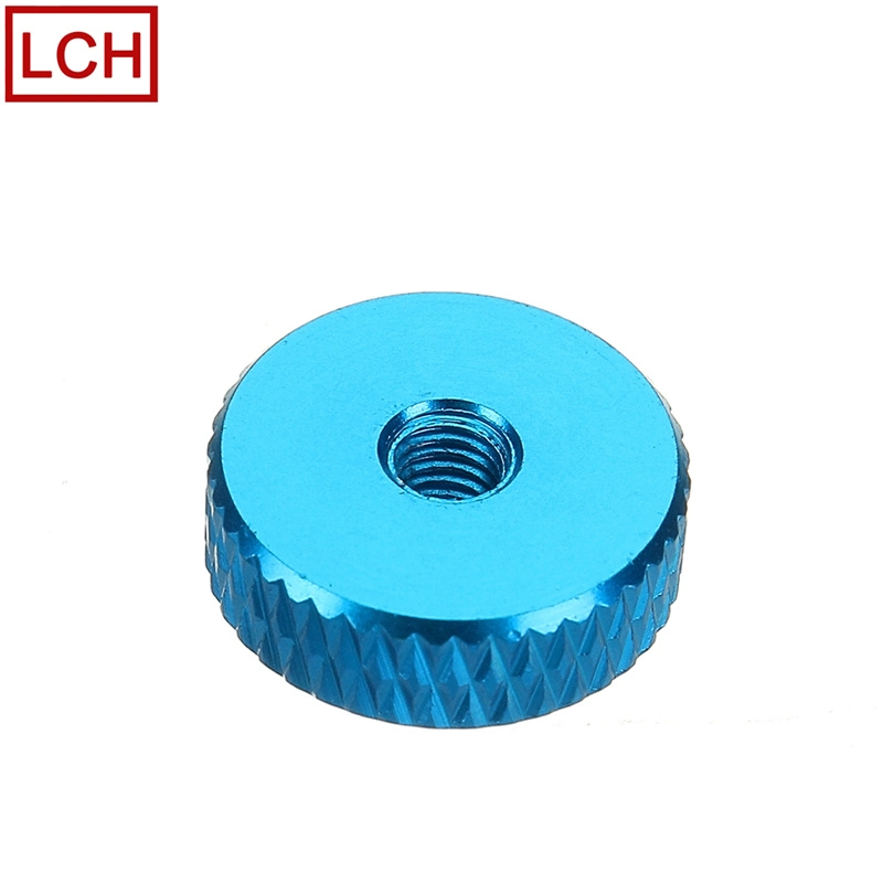 Customized CNC Manual Knurled Thumb Screw Nut Spacer Flat Washer Aluminum Alloy Multicolor