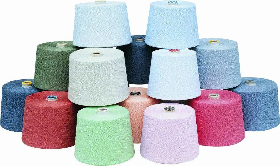 Spun Yarn Viscose/Polyester Yarn Tr67/33 Vortex 30s China Manufacturer Whole Sale Knitting Yarn Ring Spun