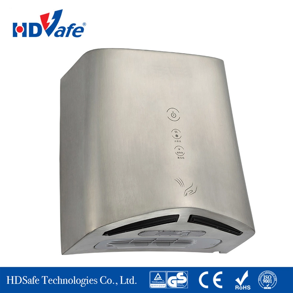 Vandal Resistant Brushed Steel Automatic Hand Dryer
