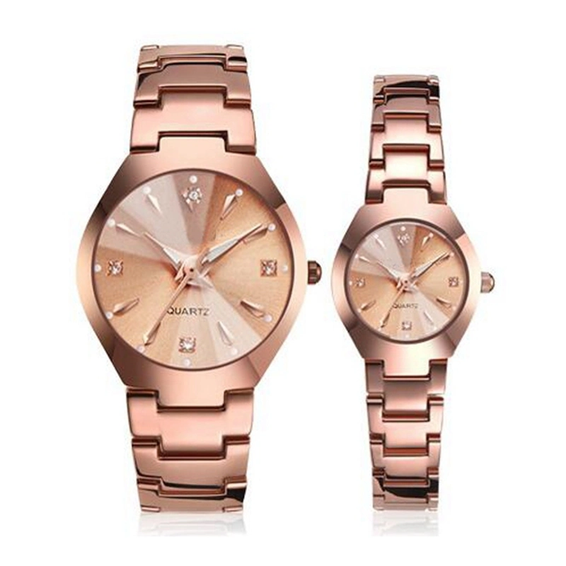 Mujer y Hombre personalizados Señoras Regalo amantes Cuarzo muñeca reloj de pulsera Mira