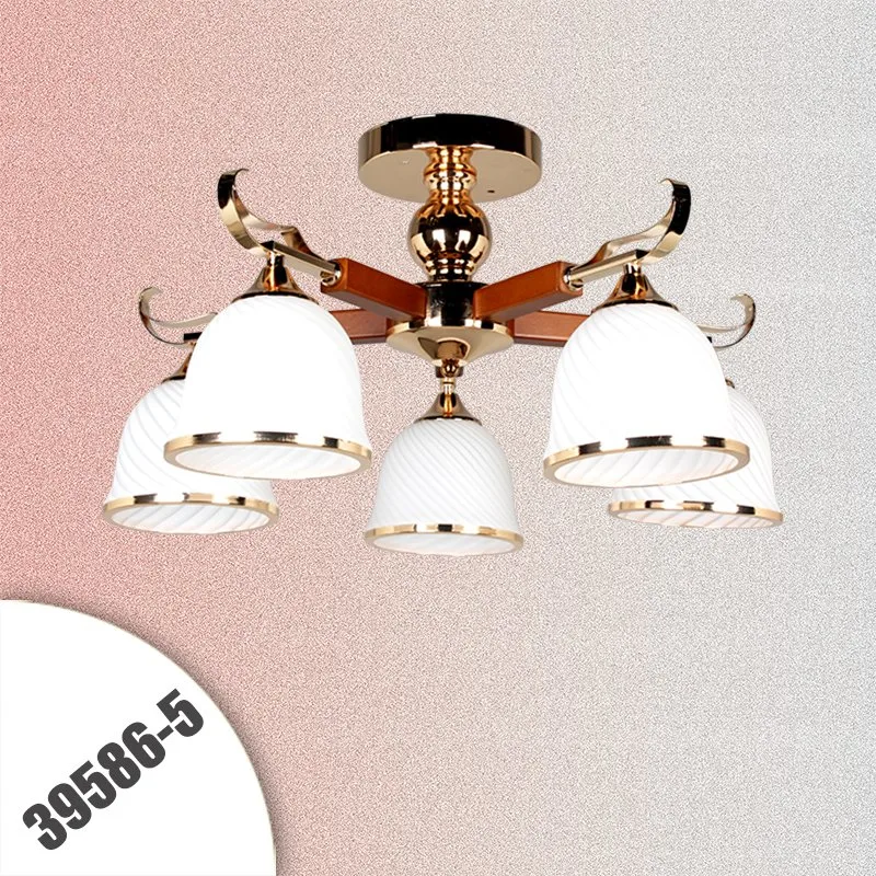 39586 Quarto leve suspenso clássico elegante estilo europeu Lustre de leitura da sala de jantar